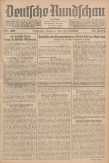 Deutsche Rundschau in Polen = Przegląd Niemiecki w Polsce : früher Ostdeutsche Rundschau, Bromberger Tageblatt, Pommereller Tageblatt. Jg.63, Nr. 100 (2 Mai 1939) + dod.