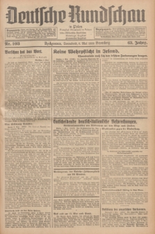 Deutsche Rundschau in Polen = Przegląd Niemiecki w Polsce : früher Ostdeutsche Rundschau, Bromberger Tageblatt, Pommereller Tageblatt. Jg.63, Nr. 103 (6 Mai 1939) + dod.