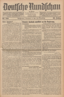 Deutsche Rundschau in Polen = Przegląd Niemiecki w Polsce : früher Ostdeutsche Rundschau, Bromberger Tageblatt, Pommereller Tageblatt. Jg.63, Nr. 109 (13 Mai 1939) + dod.