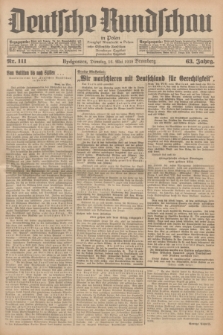 Deutsche Rundschau in Polen = Przegląd Niemiecki w Polsce : früher Ostdeutsche Rundschau, Bromberger Tageblatt, Pommereller Tageblatt. Jg.63, Nr. 111 (16 Mai 1939) + dod.