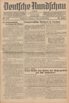 Deutsche Rundschau in Polen = Przegląd Niemiecki w Polsce : früher Ostdeutsche Rundschau, Bromberger Tageblatt, Pommereller Tageblatt. Jg.63, Nr. 112 (17 Mai 1939) + dod.