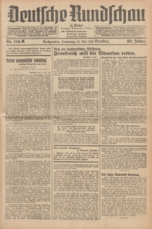 Deutsche Rundschau in Polen = Przegląd Niemiecki w Polsce : früher Ostdeutsche Rundschau, Bromberger Tageblatt, Pommereller Tageblatt. Jg.63, Nr. 113A (18 Mai 1939) + dod.