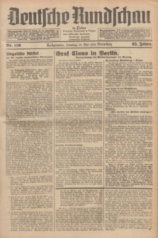 Deutsche Rundschau in Polen = Przegląd Niemiecki w Polsce : früher Ostdeutsche Rundschau, Bromberger Tageblatt, Pommereller Tageblatt. Jg.63, Nr. 116 (23 Mai 1939) + dod.