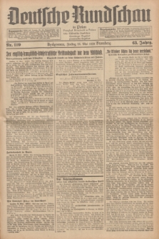 Deutsche Rundschau in Polen = Przegląd Niemiecki w Polsce : früher Ostdeutsche Rundschau, Bromberger Tageblatt, Pommereller Tageblatt. Jg.63, Nr. 119 (26 Mai 1939) + dod.