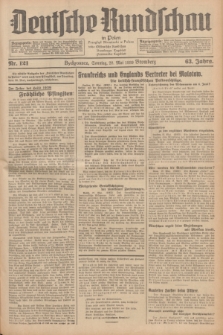 Deutsche Rundschau in Polen = Przegląd Niemiecki w Polsce : früher Ostdeutsche Rundschau, Bromberger Tageblatt, Pommereller Tageblatt. Jg.63, Nr. 121 (28 Mai 1939) + dod.
