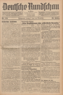 Deutsche Rundschau in Polen = Przegląd Niemiecki w Polsce : früher Ostdeutsche Rundschau, Bromberger Tageblatt, Pommereller Tageblatt. Jg.63, Nr. 124 (2 Juni 1939) + dod.