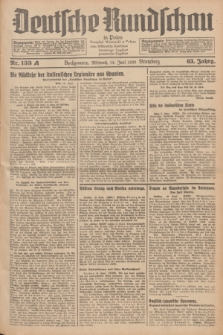 Deutsche Rundschau in Polen = Przegląd Niemiecki w Polsce : früher Ostdeutsche Rundschau, Bromberger Tageblatt, Pommereller Tageblatt. Jg.63, Nr. 133A (14 Juni 1939) + dod.