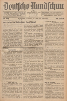 Deutsche Rundschau in Polen = Przegląd Niemiecki w Polsce : früher Ostdeutsche Rundschau, Bromberger Tageblatt, Pommereller Tageblatt. Jg.63, Nr. 134 (15 Juni 1939) + dod.