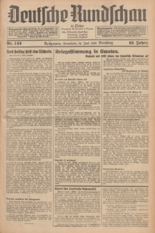 Deutsche Rundschau in Polen = Przegląd Niemiecki w Polsce : früher Ostdeutsche Rundschau, Bromberger Tageblatt, Pommereller Tageblatt. Jg.63, Nr. 142 (24 Juni 1939) + dod.