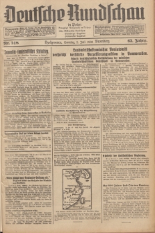 Deutsche Rundschau in Polen = Przegląd Niemiecki w Polsce : früher Ostdeutsche Rundschau, Bromberger Tageblatt, Pommereller Tageblatt. Jg.63, Nr. 148 (2 Juli 1939) + dod.
