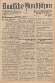 Deutsche Rundschau in Polen = Przegląd Niemiecki w Polsce : früher Ostdeutsche Rundschau, Bromberger Tageblatt, Pommereller Tageblatt. Jg.63, Nr. 153 (8 Juli 1939) + dod.