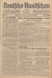 Deutsche Rundschau in Polen = Przegląd Niemiecki w Polsce : früher Ostdeutsche Rundschau, Bromberger Tageblatt, Pommereller Tageblatt. Jg.63, Nr. 155 (11 Juli 1939) + dod.