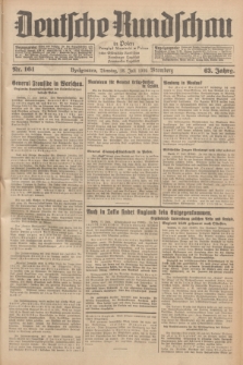 Deutsche Rundschau in Polen = Przegląd Niemiecki w Polsce : früher Ostdeutsche Rundschau, Bromberger Tageblatt, Pommereller Tageblatt. Jg.63, Nr. 161 (18 Juli 1939) + dod.