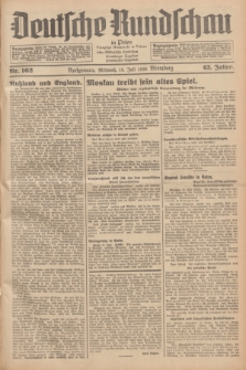 Deutsche Rundschau in Polen = Przegląd Niemiecki w Polsce : früher Ostdeutsche Rundschau, Bromberger Tageblatt, Pommereller Tageblatt. Jg.63, Nr. 162 (19 Juli 1939) + dod.