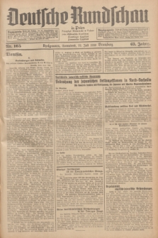 Deutsche Rundschau in Polen = Przegląd Niemiecki w Polsce : früher Ostdeutsche Rundschau, Bromberger Tageblatt, Pommereller Tageblatt. Jg.63, Nr. 165 (22 Juli 1939) + dod.