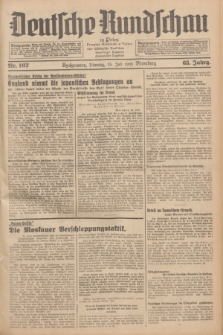 Deutsche Rundschau in Polen = Przegląd Niemiecki w Polsce : früher Ostdeutsche Rundschau, Bromberger Tageblatt, Pommereller Tageblatt. Jg.63, Nr. 167 (25 Juli 1939) + dod.
