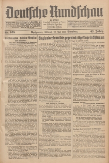 Deutsche Rundschau in Polen = Przegląd Niemiecki w Polsce : früher Ostdeutsche Rundschau, Bromberger Tageblatt, Pommereller Tageblatt. Jg.63, Nr. 168 (26 Juli 1939) + dod.