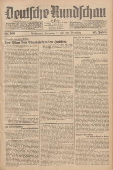 Deutsche Rundschau in Polen = Przegląd Niemiecki w Polsce : früher Ostdeutsche Rundschau, Bromberger Tageblatt, Pommereller Tageblatt. Jg.63, Nr. 169 (27 Juli 1939) + dod.