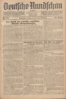 Deutsche Rundschau in Polen = Przegląd Niemiecki w Polsce : früher Ostdeutsche Rundschau, Bromberger Tageblatt, Pommereller Tageblatt. Jg.63, Nr. 170 (28 Juli 1939) + dod.