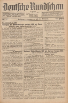 Deutsche Rundschau in Polen = Przegląd Niemiecki w Polsce : früher Ostdeutsche Rundschau, Bromberger Tageblatt, Pommereller Tageblatt. Jg.63, Nr. 171 (29 Juli 1939) + dod.