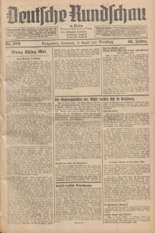 Deutsche Rundschau in Polen = Przegląd Niemiecki w Polsce : früher Ostdeutsche Rundschau, Bromberger Tageblatt, Pommereller Tageblatt. Jg.63, Nr. 183 (12 August 1939) + dod.