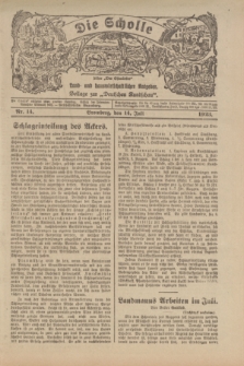 Die Scholle : früher „Der Ostmärker” : land- und hauswirtschaftlicher Ratgeber : Beilage zur „Deutschen Rundschau”. 1923, Nr. 14 (14 Juli)