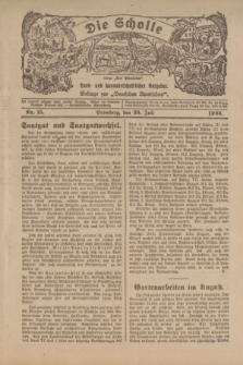 Die Scholle : früher „Der Ostmärker” : land- und hauswirtschaftlicher Ratgeber : Beilage zur „Deutschen Rundschau”. 1923, Nr. 15 (29 Juli)