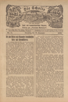 Die Scholle : früher „Der Ostmärker” : land- und hauswirtschaftlicher Ratgeber : Beilage zur „Deutschen Rundschau”. 1923, Nr. 19 (23 September)