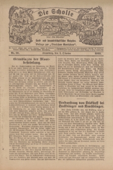 Die Scholle : früher „Der Ostmärker” : land- und hauswirtschaftlicher Ratgeber : Beilage zur „Deutschen Rundschau”. 1923, Nr. 20 (7 Oktober)