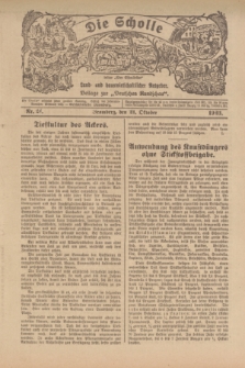 Die Scholle : früher „Der Ostmärker” : land- und hauswirtschaftlicher Ratgeber : Beilage zur „Deutschen Rundschau”. 1923, Nr. 21 (21 Oktober)