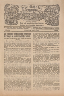Die Scholle : früher „Der Ostmärker” : land- und hauswirtschaftlicher Ratgeber : Beilage zur „Deutschen Rundschau”. 1924, Nr. 11 (1 Juni)