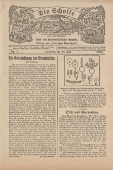 Die Scholle : früher „Der Ostmärker” : land- und hauswirtschaftlicher Ratgeber : Beilage zur „Deutschen Rundschau”. 1924, Nr. 15 (27 Juli)