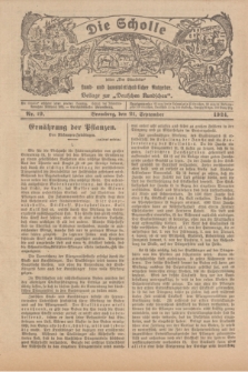 Die Scholle : früher „Der Ostmärker” : land- und hauswirtschaftlicher Ratgeber : Beilage zur „Deutschen Rundschau”. 1924, Nr. 19 (21 September)
