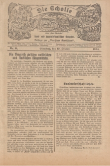 Die Scholle : früher „Der Ostmärker” : land- und hauswirtschaftlicher Ratgeber : Beilage zur „Deutschen Rundschau”. 1924, Nr. 21 (19 Oktober)