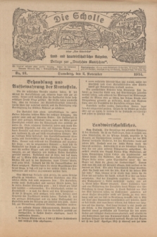 Die Scholle : früher „Der Ostmärker” : land- und hauswirtschaftlicher Ratgeber : Beilage zur „Deutschen Rundschau”. 1924, Nr. 22 (2 November)