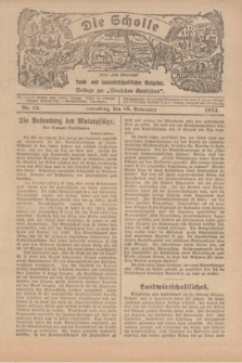 Die Scholle : früher „Der Ostmärker” : land- und hauswirtschaftlicher Ratgeber : Beilage zur „Deutschen Rundschau”. 1924, Nr. 23 (16 November)