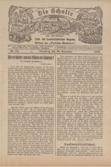 Die Scholle : früher „Der Ostmärker” : land- und hauswirtschaftlicher Ratgeber : Beilage zur „Deutschen Rundschau”. 1924, Nr. 24 (30 November)