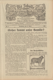 Die Scholle : früher „Der Ostmärker” : land- und hauswirtschaftlicher Ratgeber : Beilage zur „Deutschen Rundschau”. 1933, Nr. 8 (16 April)