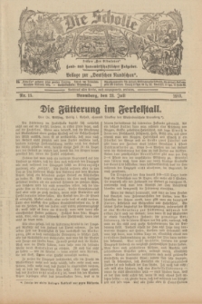 Die Scholle : früher „Der Ostmärker” : land- und hauswirtschaftlicher Ratgeber : Beilage zur „Deutschen Rundschau”. 1933, Nr. 15 (23 Juli)