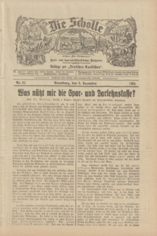 Die Scholle : früher „Der Ostmärker” : land- und hauswirtschaftlicher Ratgeber : Beilage zur „Deutschen Rundschau”. 1933, Nr. 27 (3 Dezember)