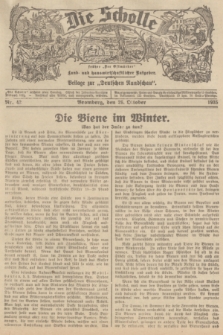 Die Scholle : früher „Der Ostmärker” : land- und hauswirtschaftlicher Ratgeber : Beilage zur „Deutschen Rundschau”. 1935, Nr. 42 (26 Oktober)