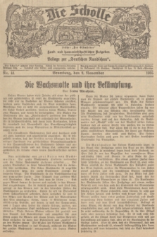 Die Scholle : früher „Der Ostmärker” : land- und hauswirtschaftlicher Ratgeber : Beilage zur „Deutschen Rundschau”. 1935, Nr. 44 (9 November)