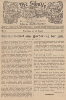 Die Scholle : früher „Der Ostmärker” : land- und hauswirtschaftlicher Ratgeber : Beilage zur „Deutschen Rundschau”. 1936, Nr. 32 (15 August)