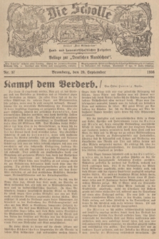 Die Scholle : früher „Der Ostmärker” : land- und hauswirtschaftlicher Ratgeber : Beilage zur „Deutschen Rundschau”. 1936, Nr. 37 (20 September)