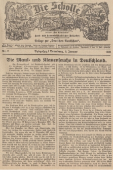 Die Scholle : früher „Der Ostmärker” : land- und hauswirtschaftlicher Ratgeber : Beilage zur „Deutschen Rundschau”. 1938, Nr. 2 (9 Januar)