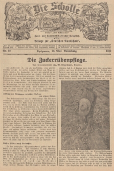 Die Scholle : früher „Der Ostmärker” : land- und hauswirtschaftlicher Ratgeber : Beilage zur „Deutschen Rundschau”. 1939, Nr. 22 (28 Mai)