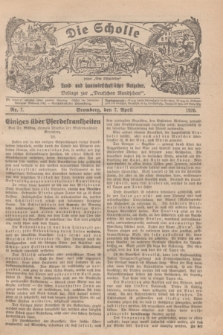 Die Scholle : früher „Der Ostmärker” : land- und hauswirtschaftlicher Ratgeber : Beilage zur „Deutschen Rundschau”. 1926, Nr. 7 (7 April)