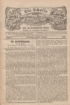Die Scholle : früher „Der Ostmärker” : land- und hauswirtschaftlicher Ratgeber : Beilage zur „Deutschen Rundschau”. 1926, Nr. 21 (17 Oktober)