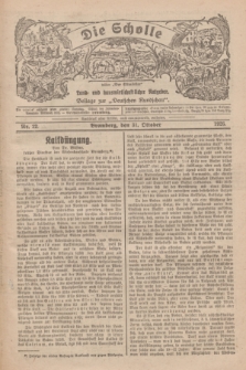 Die Scholle : früher „Der Ostmärker” : land- und hauswirtschaftlicher Ratgeber : Beilage zur „Deutschen Rundschau”. 1926, Nr. 22 (31 Oktober)