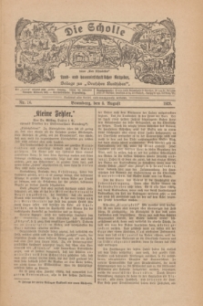 Die Scholle : früher „Der Ostmärker” : land- und hauswirtschaftlicher Ratgeber : Beilage zur „Deutschen Rundschau”. 1928, Nr. 16 (5 August)
